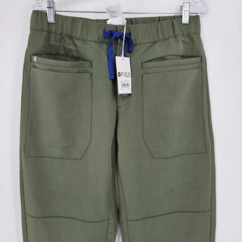 Figs Scrub Pants Mens Medium Classic Cape Cargo Jogger Healthcare Moss Green